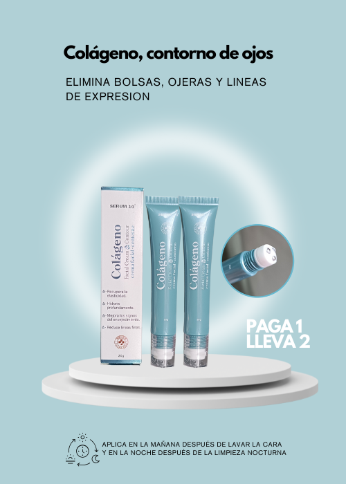 CONTORNO DE OJOS, TRATAMIENTO CON COLÁGENO PARA BOLSAS Y LINEAS DE EXPRESIÓN